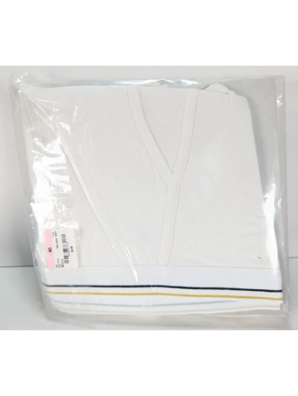 NEW Stafford Comfort Cotton (6-Pack) Men's Full Cut Briefs Size 40 Vtg White